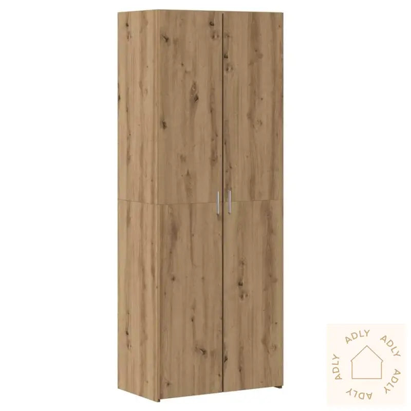 Highboard Artisan Oak 70X42.5X185 Cm Konstruert Tre