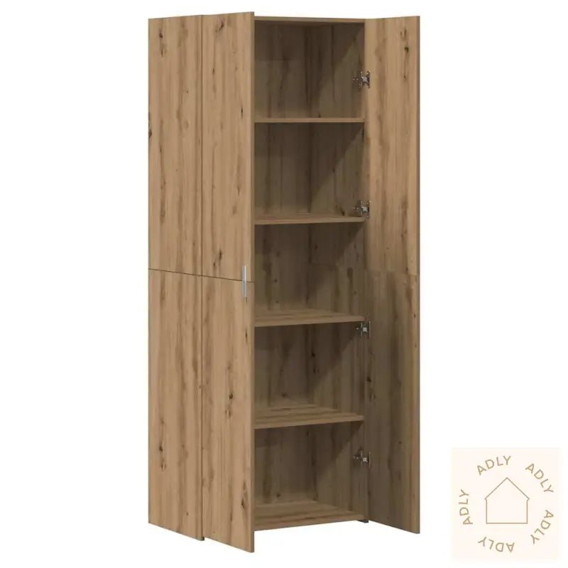 Highboard Artisan Oak 70X42.5X185 Cm Konstruert Tre