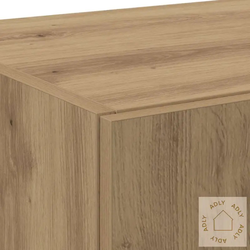 Highboard Artisan Oak 70X42.5X185 Cm Konstruert Tre