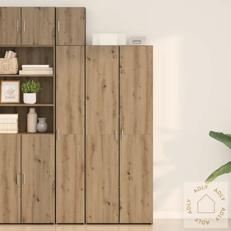 Highboard Artisan Oak 70X42.5X185 Cm Konstruert Tre