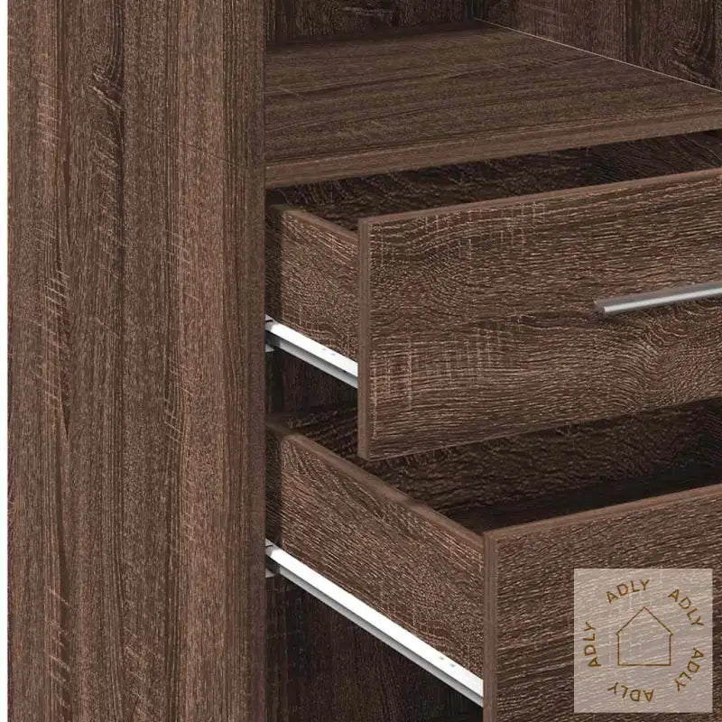 Hylle Brun Eik 30X42,5X124 Cm Konstruert Tre