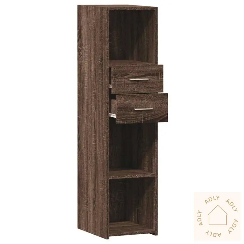 Hylle Brun Eik 30X42,5X124 Cm Konstruert Tre