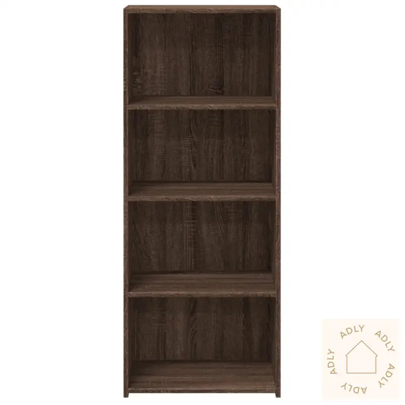 Hylle Brun Eik 50X41X124 Cm Konstruert Tre