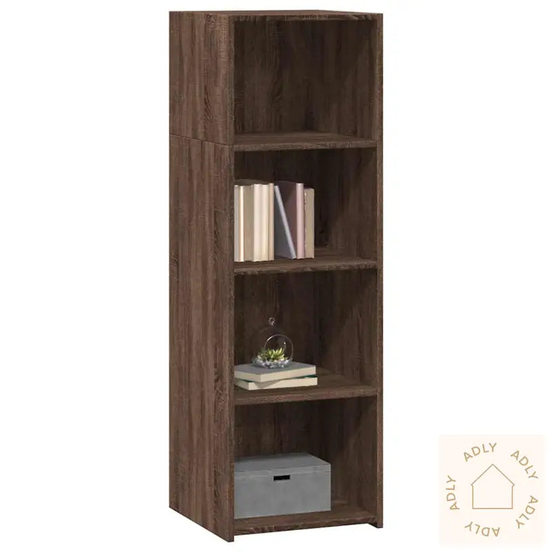 Hylle Brun Eik 40X41X124 Cm Konstruert Tre