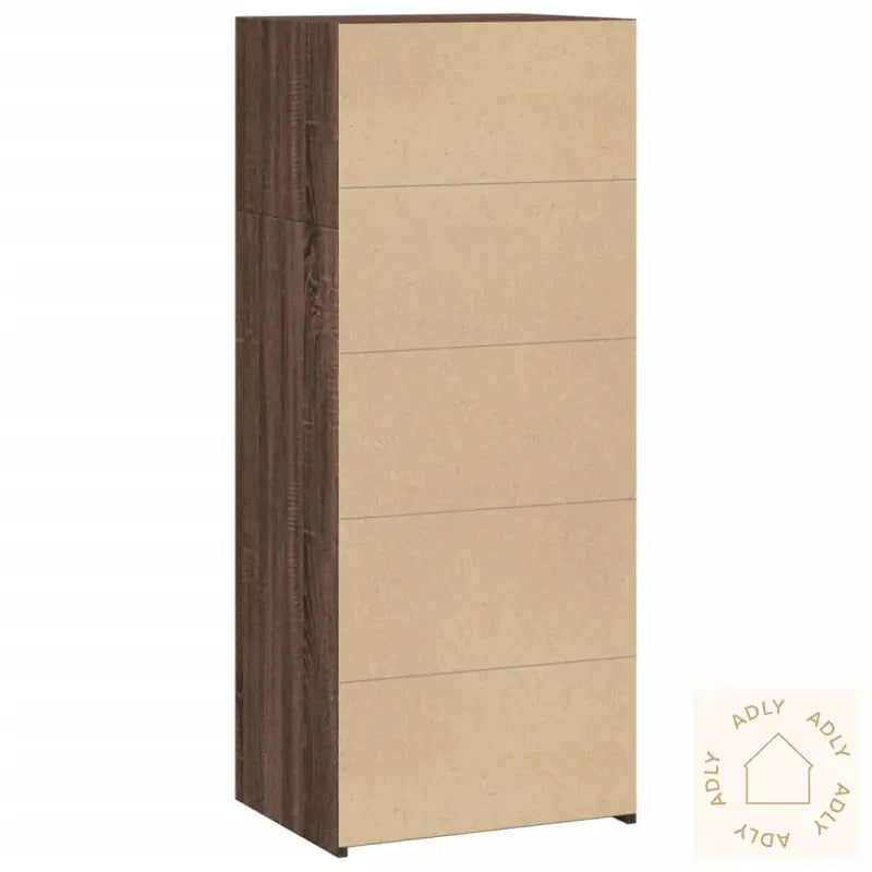 Hylle Brun Eik 50X41X124 Cm Konstruert Tre