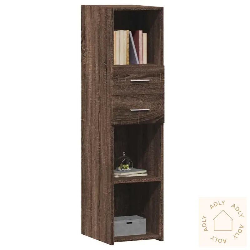 Hylle Brun Eik 30X42,5X124 Cm Konstruert Tre