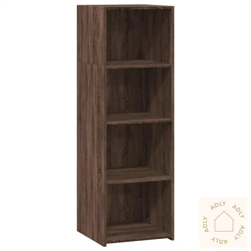 Hylle Brun Eik 40X41X124 Cm Konstruert Tre