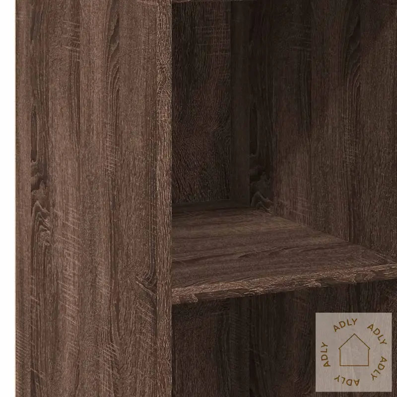 Hylle Brun Eik 40X41X124 Cm Konstruert Tre