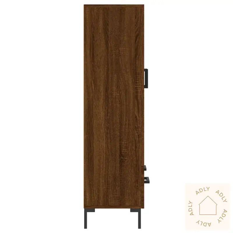 Highboard Brun Eik 69,5X31X115 Cm Konstruert Tre