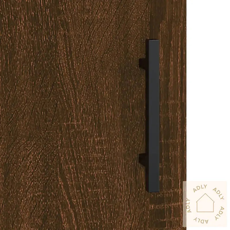 Highboard Brun Eik 69,5X31X115 Cm Konstruert Tre