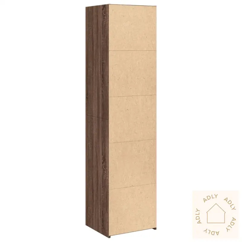 Highboard Brun Eik 45X41X185 Cm Konstruert Tre