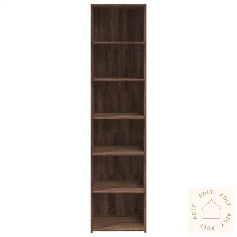 Highboard Brun Eik 45X41X185 Cm Konstruert Tre