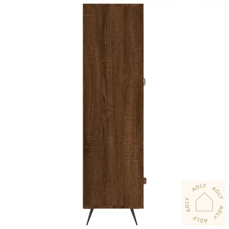 Highboard Brun Eik 69,5X31X115 Cm Konstruert Tre