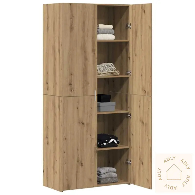 Highboard Artisan Eik 40X42.5X185 Cm Konstruert Tre