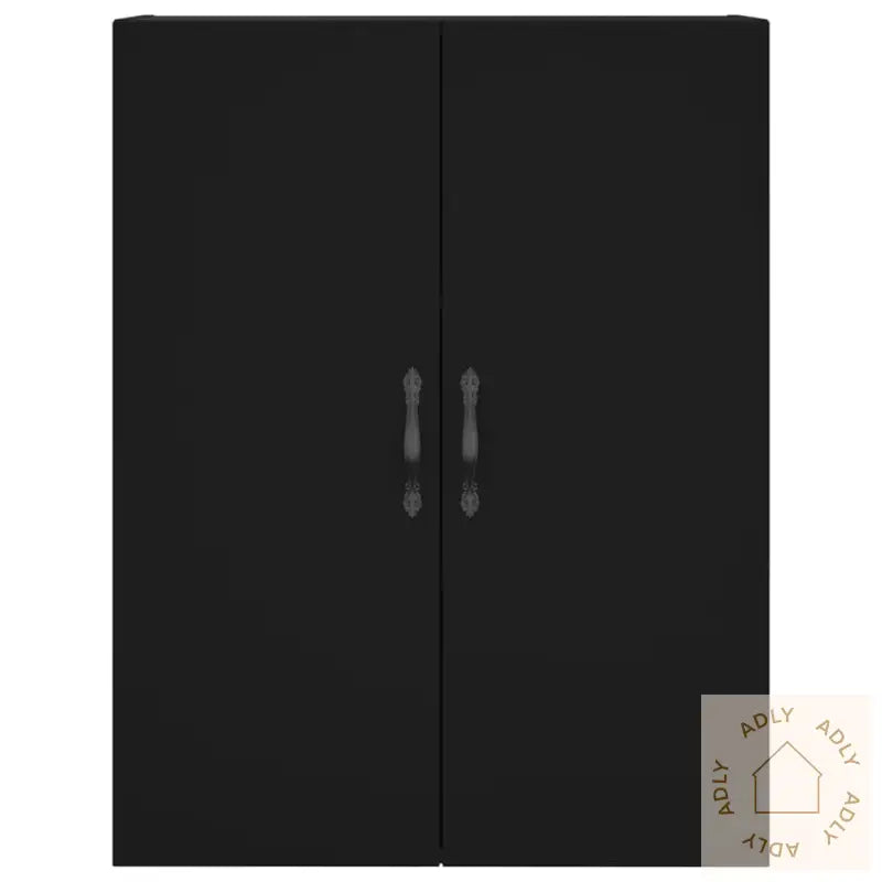 Highboard Svart 69,5X34X180 Cm Konstruert Tre