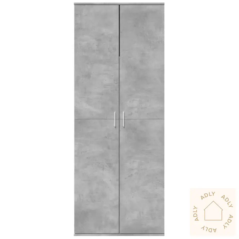 Highboard Betonggrå 70X35X180 Cm Konstruert Tre