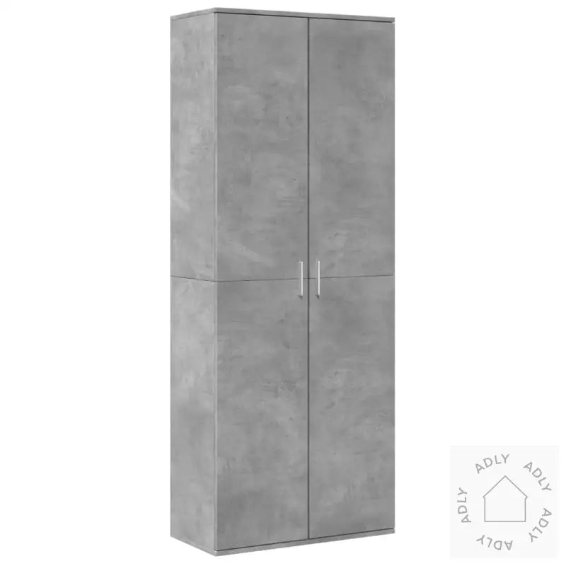 Highboard Betonggrå 70X35X180 Cm Konstruert Tre