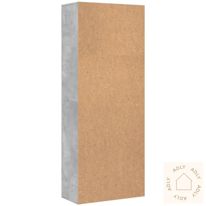 Highboard Betonggrå 70X35X180 Cm Konstruert Tre