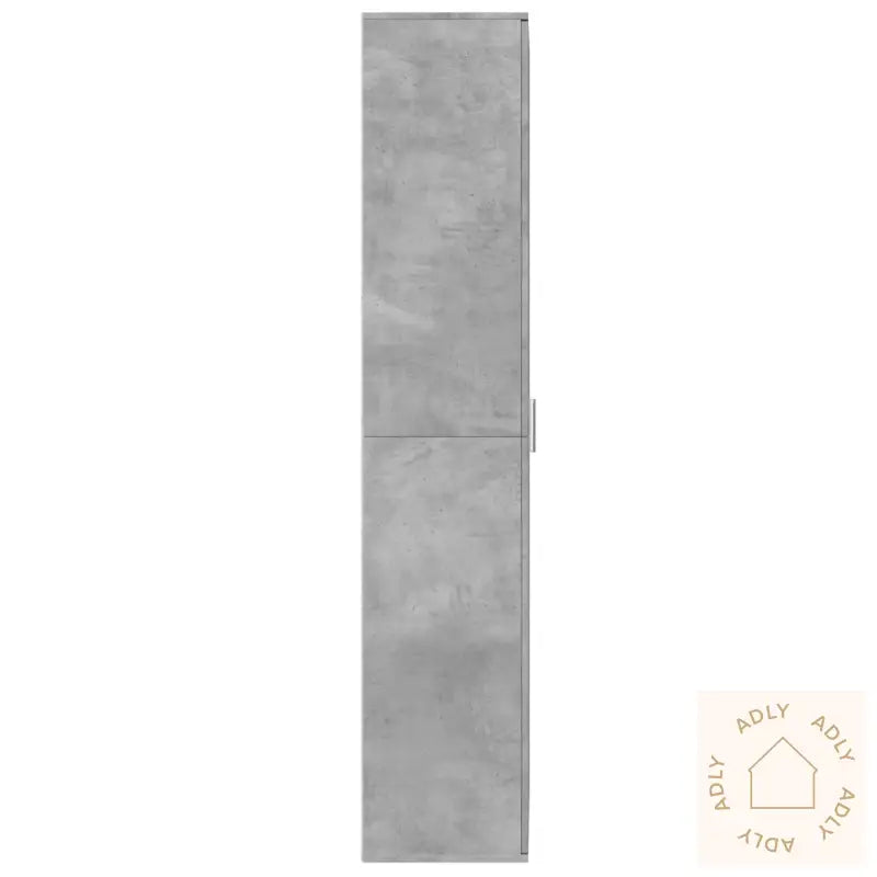 Highboard Betonggrå 70X35X180 Cm Konstruert Tre