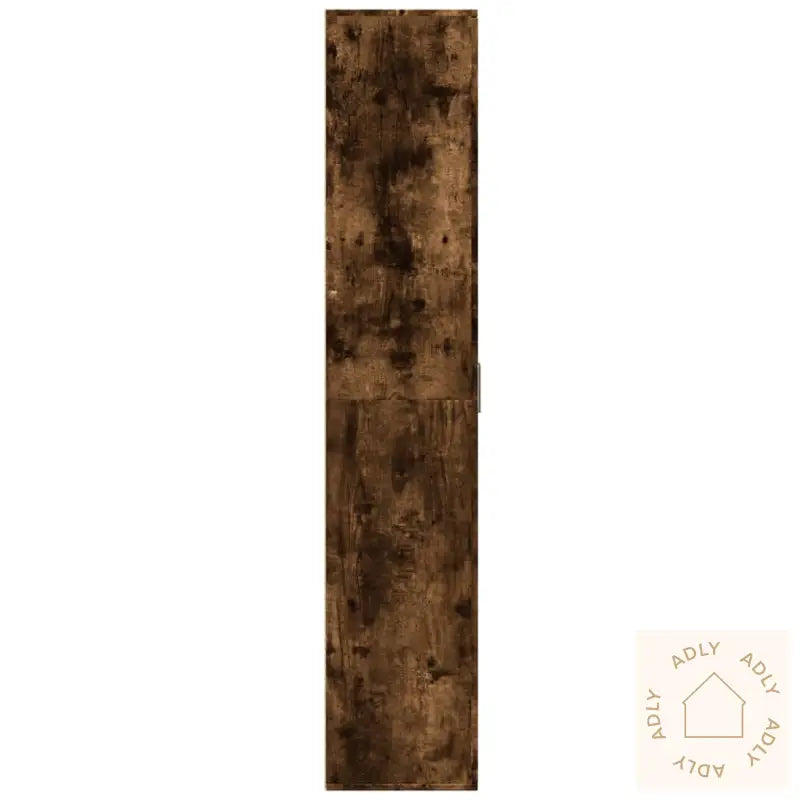 Highboard Røkt Eik 80X35X180 Cm Konstruert Tre