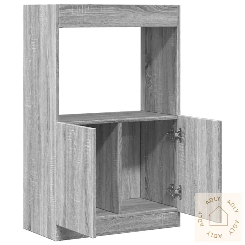Highboard Grå Sonoma 63X33X100 Cm Konstruert Tre