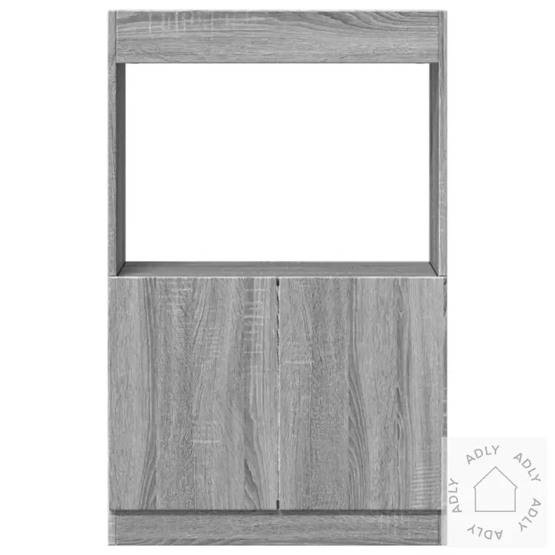Highboard Grå Sonoma 63X33X100 Cm Konstruert Tre