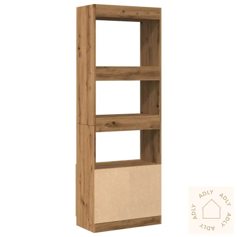 Highboard Artisan Eik 63X33X180 Cm Konstruert Tre