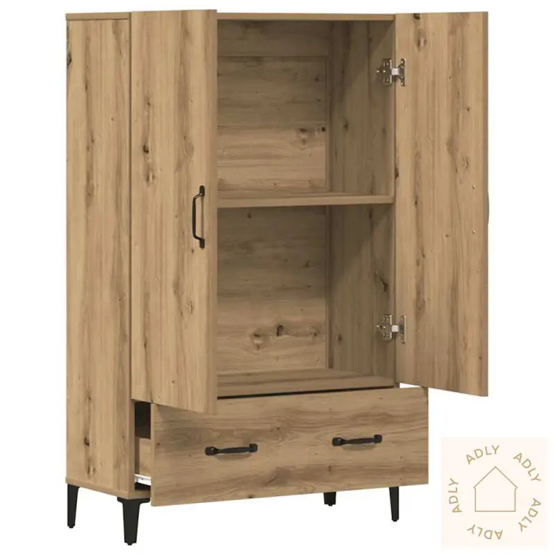 Highboard Artisan Eik 70X31X115 Cm Konstruert Tre