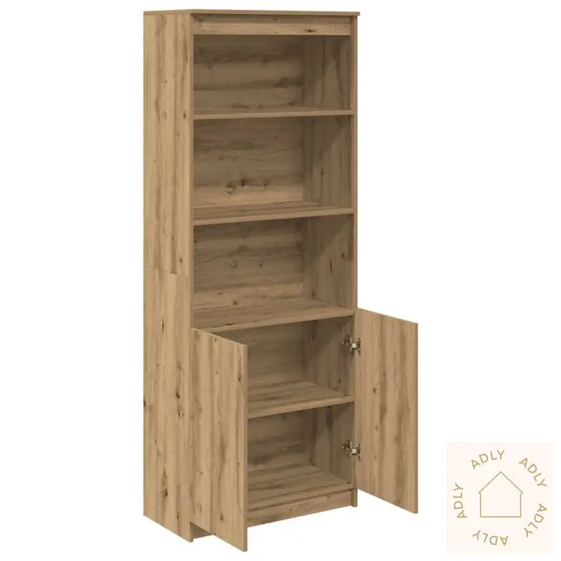 Highboard Artisan Eik 70X35X180 Cm Konstruert Tre