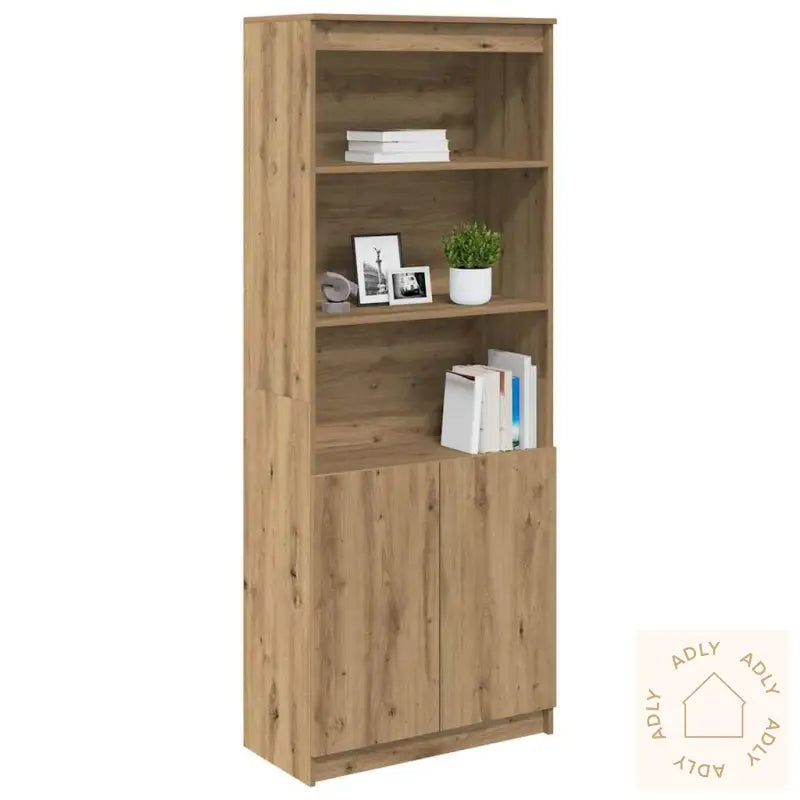 Highboard Artisan Eik 70X35X180 Cm Konstruert Tre