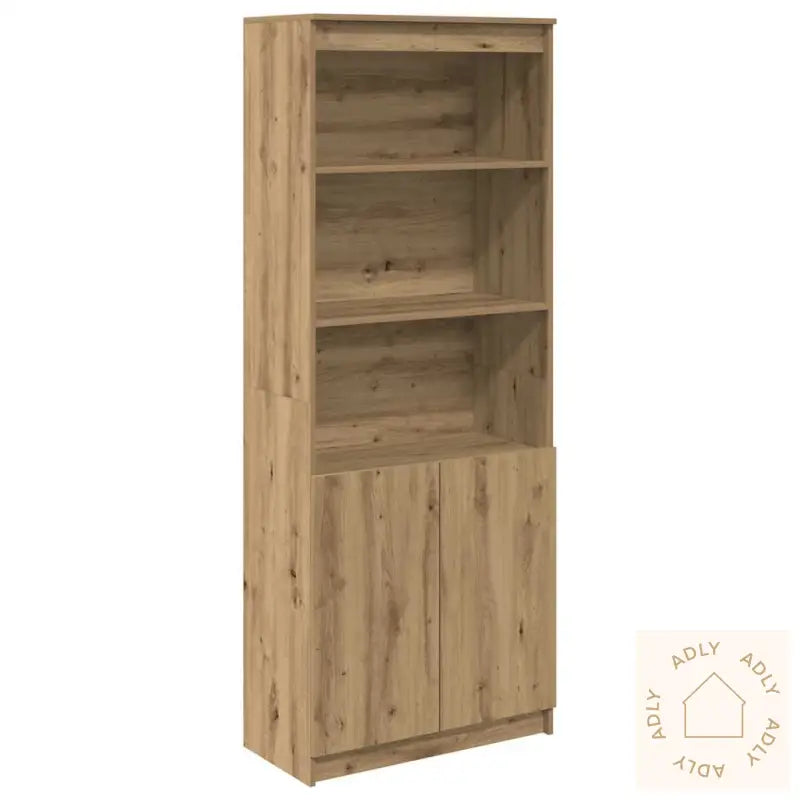 Highboard Artisan Eik 70X35X180 Cm Konstruert Tre