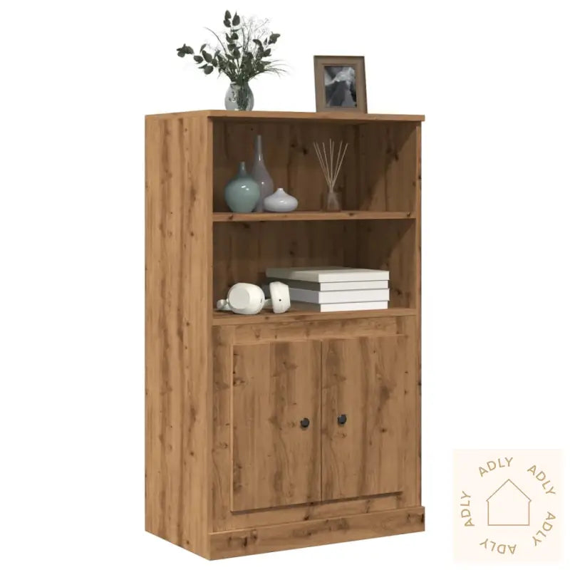 Highboard Artisan Eik 60X35,5X103,5 Cm Konstruert Tre