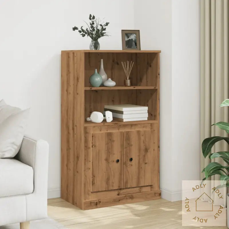 Highboard Artisan Eik 60X35,5X103,5 Cm Konstruert Tre
