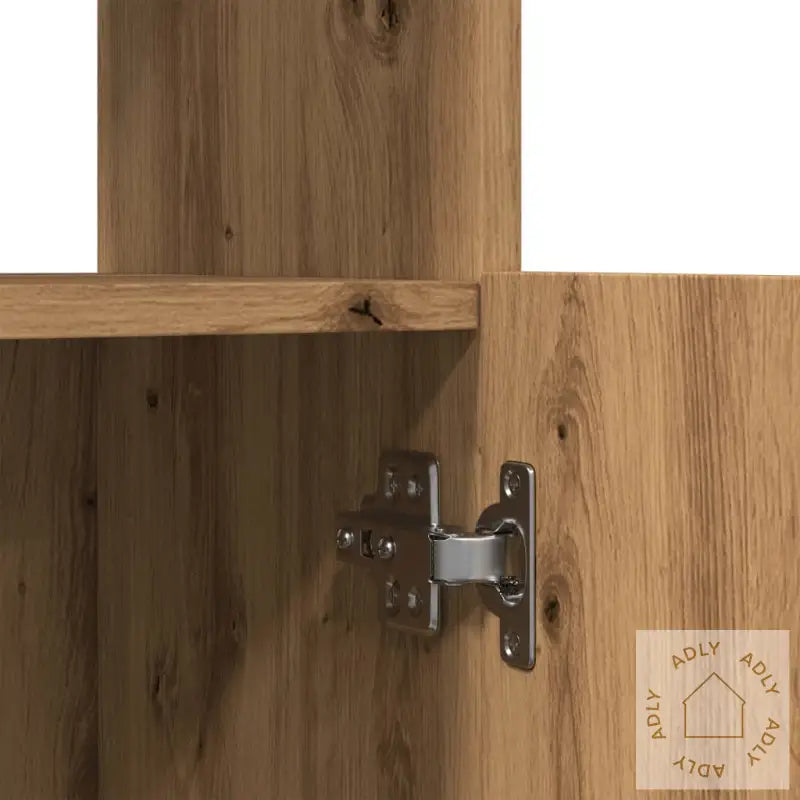 Highboard Artisan Eik 92X33X180 Cm Konstruert Tre