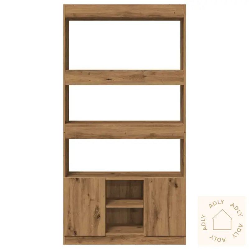 Highboard Artisan Eik 92X33X180 Cm Konstruert Tre