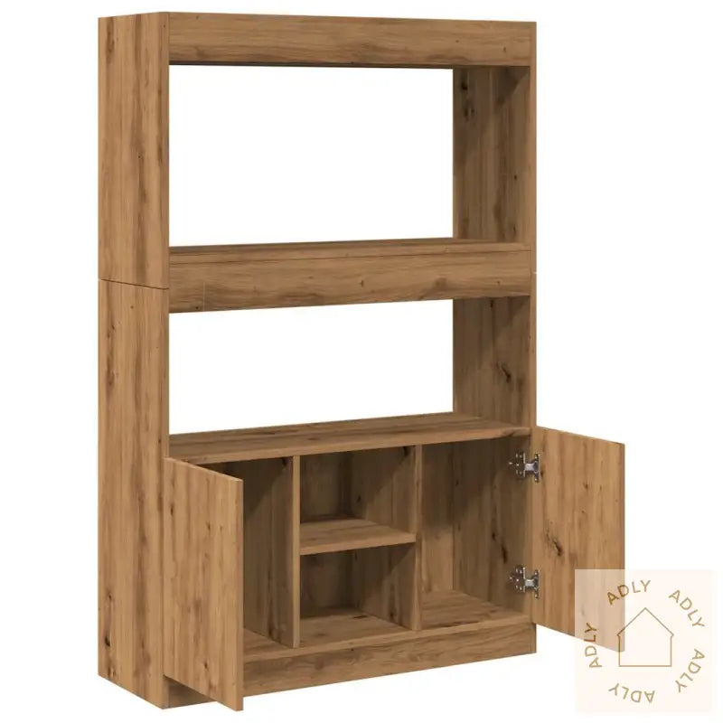 Highboard Artisan Eik 92X33X140 Cm Konstruert Tre