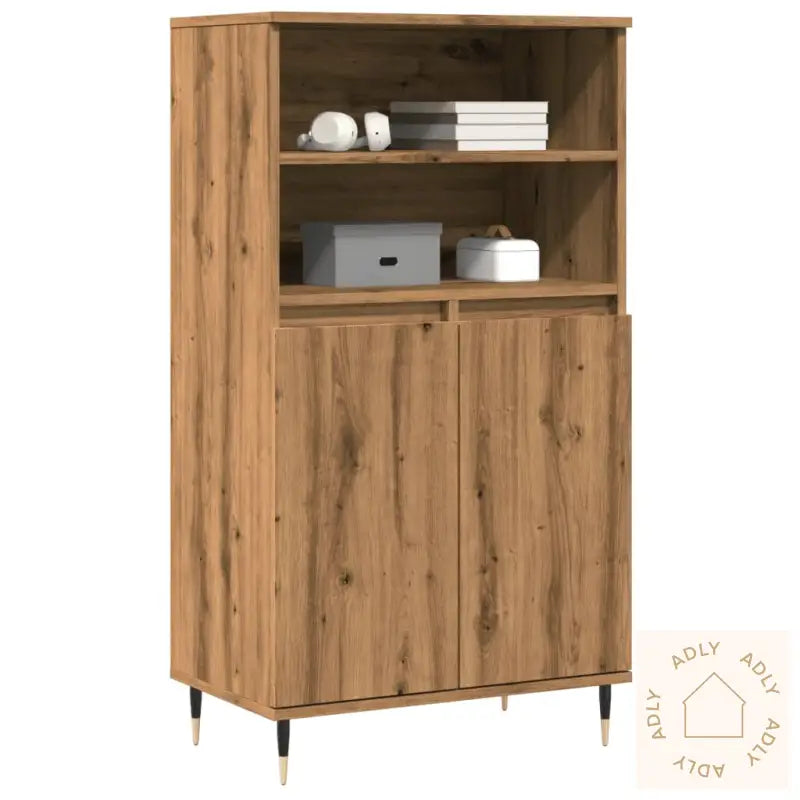 Highboard Artisan Eik 60X36X110 Cm Konstruert Tre