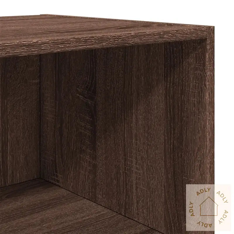Highboard Brun Eik 50X41X185 Cm Konstruert Tre