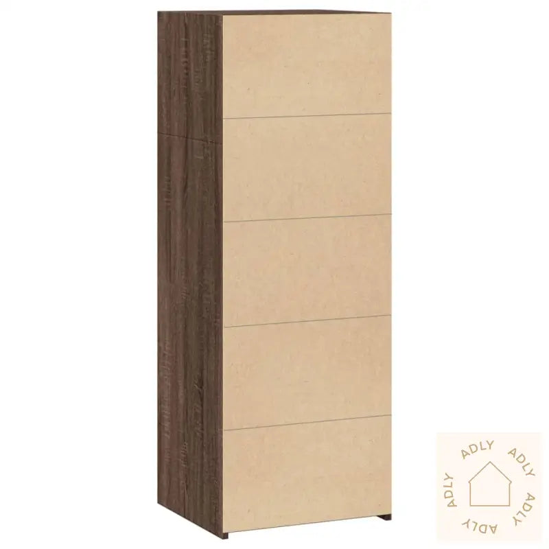 Hylle Brun Eik 45X41X124 Cm Konstruert Tre