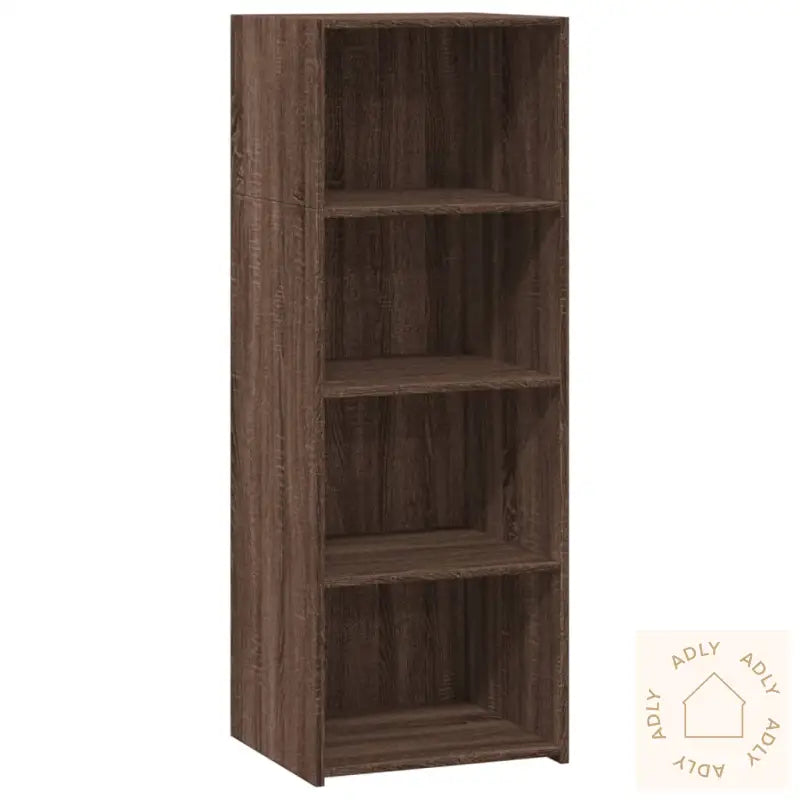 Hylle Brun Eik 45X41X124 Cm Konstruert Tre
