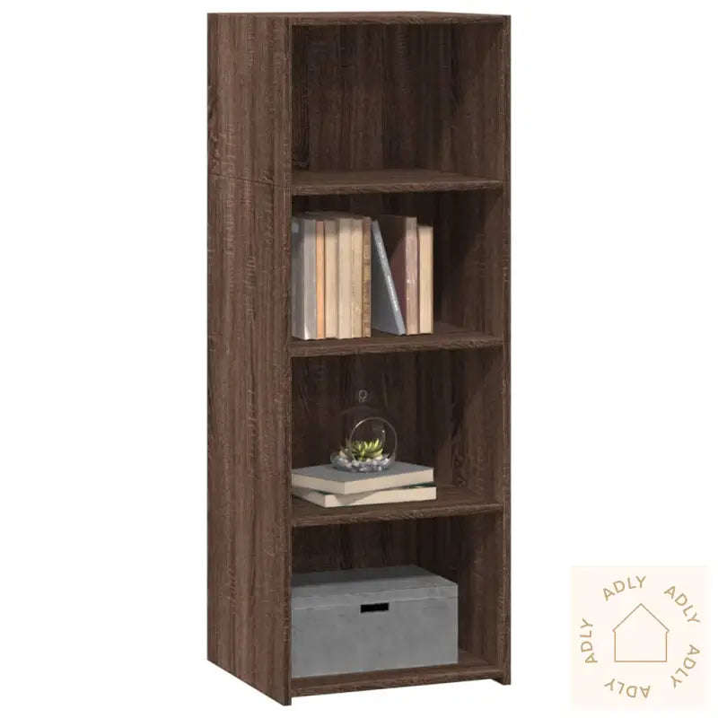 Hylle Brun Eik 45X41X124 Cm Konstruert Tre