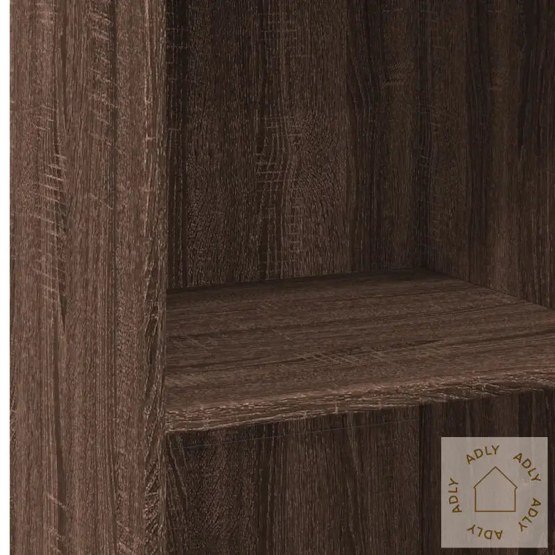 Hylle Brun Eik 45X41X124 Cm Konstruert Tre