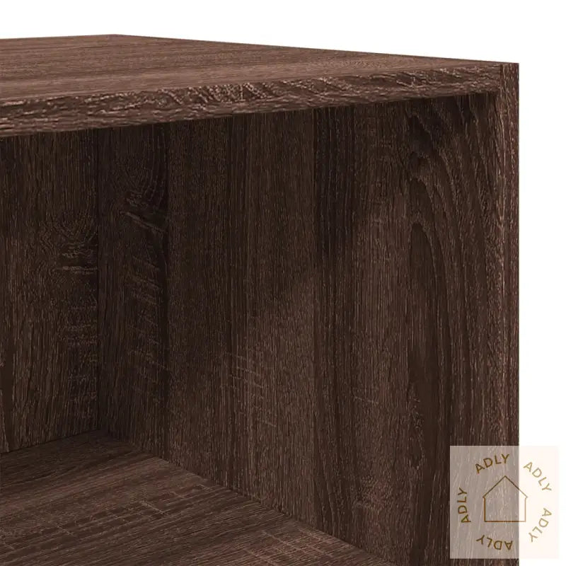 Highboard Brun Eik 40X41X185 Cm Konstruert Tre