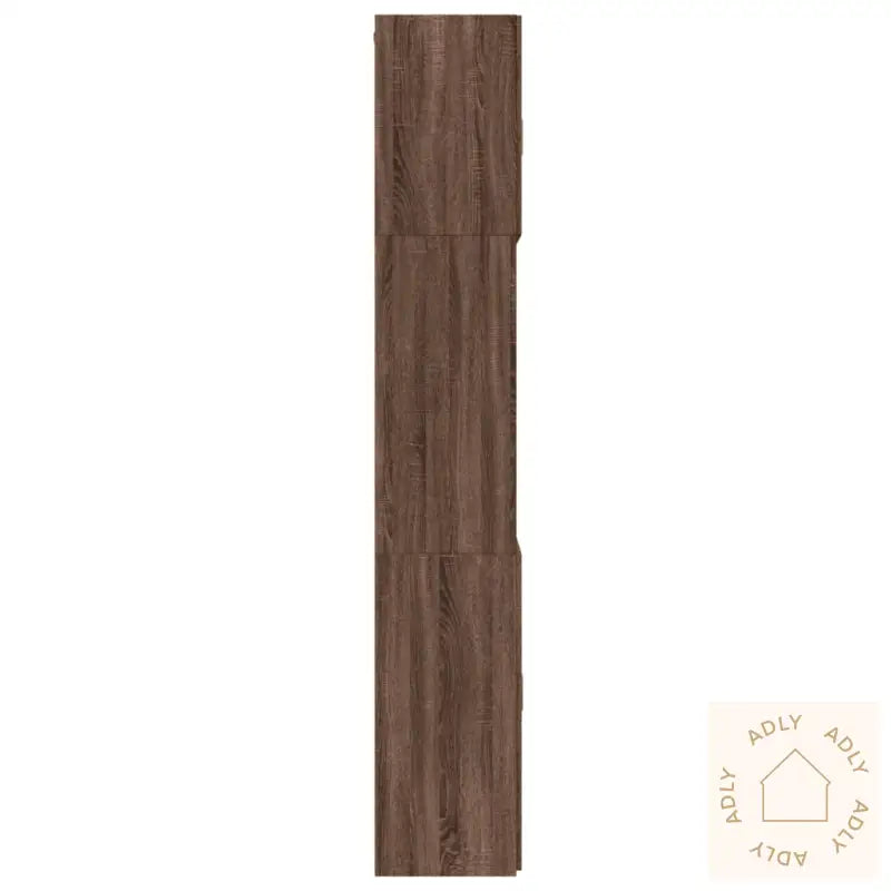 Highboard Brun Eik 80X42,5X249 Cm Konstruert Tre