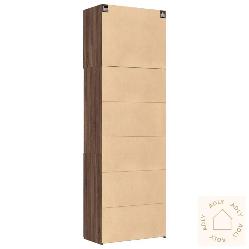 Highboard Brun Eik 80X42,5X249 Cm Konstruert Tre