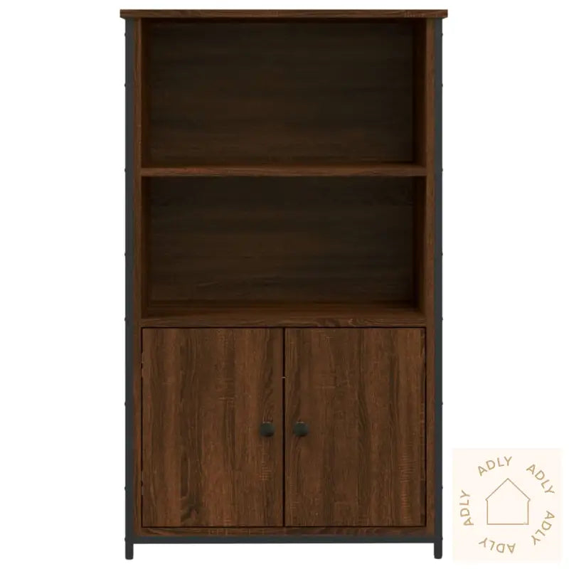 Highboard Brun Eik 62X32X103,5 Cm Konstruert Tre