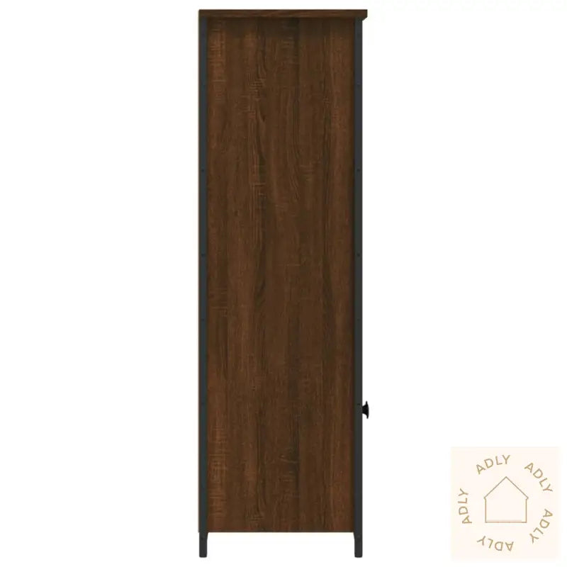Highboard Brun Eik 62X32X103,5 Cm Konstruert Tre