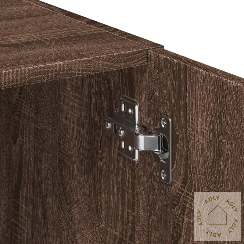 Highboard Brun Eik 80X42,5X249 Cm Konstruert Tre