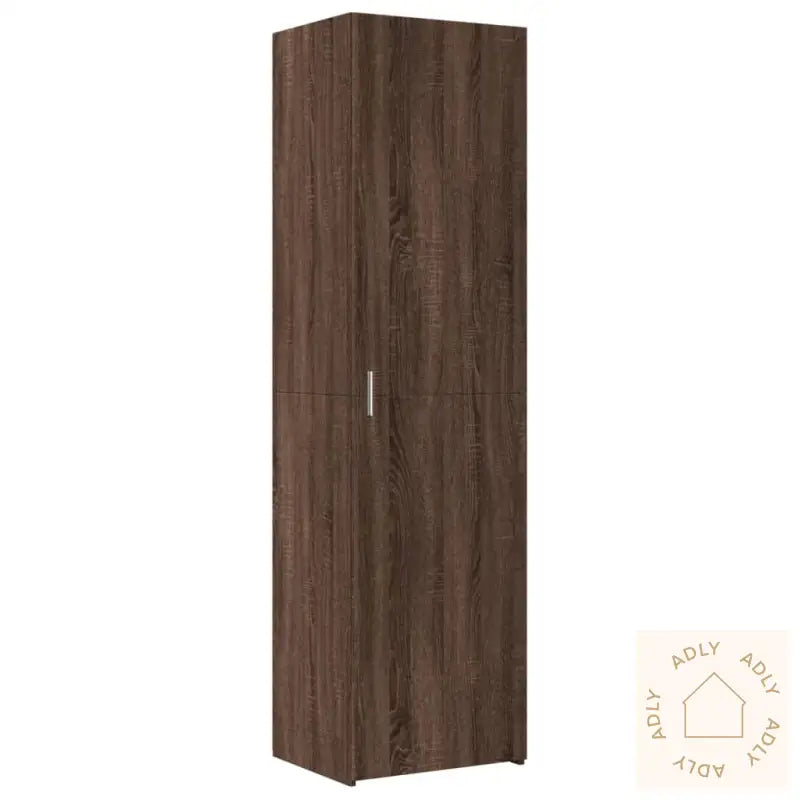 Hylle Brun Eik 50X42,5X185 Cm Konstruert Tre