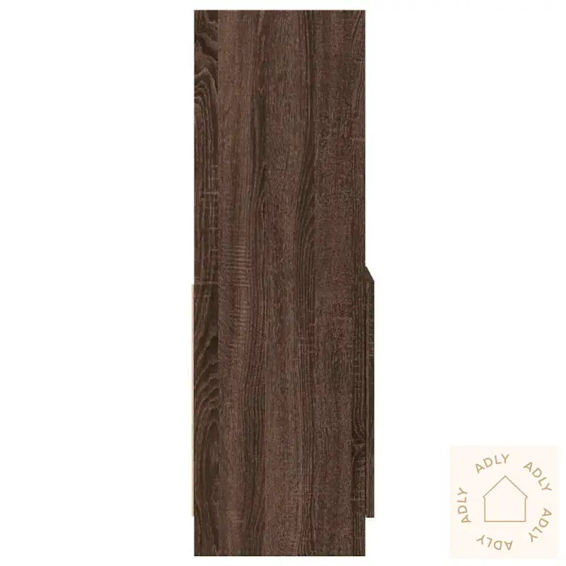 Highboard Brun Eik 92X33X100 Cm Konstruert Tre